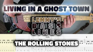 The Rolling Stones - Living In A Ghost Town - Bass Line - Score - Tabs - Cover