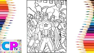 Avengers Coloring Pages/All Superheroes in Action/Justin Gamana & SVG - Universe [COPYRIGHT FREE]