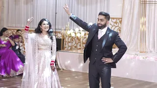 GAGAN & YADPREET | BHANGRA PERFORMANCE AT THEIR WEDDING RECEPTION