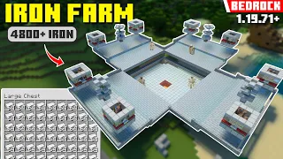 1.20+ IRON FARM (Bedrock) 4,800+ Iron /Hr - Minecraft