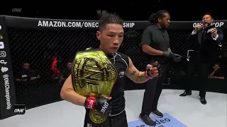 Xiong Jingnan beats Angela Lee to retain title in trilogy｜ONE Championship 第七次卫冕成功！熊竞楠赛后祝祖国生日快乐