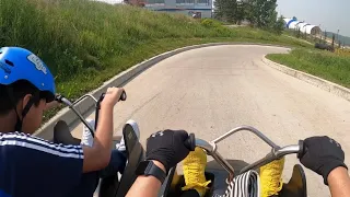 Downhill Karting @ Calgary (I CRASHED🥲)