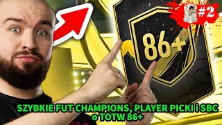 ZROBIŁEM NOWE SBC o TOTW 86+ - ZAGRAŁEM FUT CHAMPIONS w JEDNĄ NOC... - CRUYFF to GLORY #2