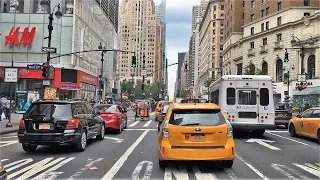 Driving Downtown - Americas Avenue 4K - New York City USA