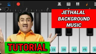 #TMKOC How to play Jethalal background music on mobile piano tutorial, piano tutorial, #walkband