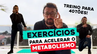 EXERCÍCIOS PARA ACELERAR O METABOLISMO DEPOIS DOS 40 ANOS [TREINO EM CASA]