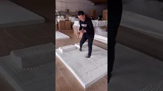 Trampoline latex mattress  #shorts #lifehacks