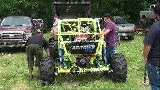 AMAZINGLY FAST MUD DRAGSTER DOES IT'S TEST N TUNE AT STEWARTS MUD BOG  JUNE 4TH, 2016