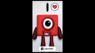 Making Numberblocks One With Play Doh | Polymer Clay #Shorts