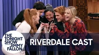 The Cast of Riverdale and Jimmy Kick Off the Riverdale Milkshake Challenge