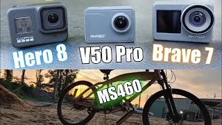 Motorized Bikes Vs Akaso v50 Pro & Brave 7