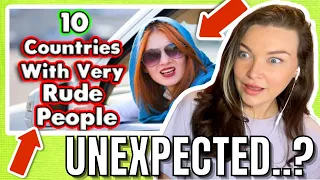 New Zealand Girl Reacts to TOP 10 RUDEST Countries 🌎😡