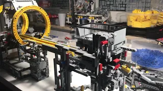 Lego GBC Akiyuki Train v2 - Rotary Dumper mod with elevator test run