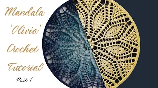 Crochet Mandala 'Olivia' Tutorial | Crochet Dreamcatcher Tutorial | Part 1