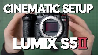 Panasonic Lumix s5ii Setup All Cinematic Functions