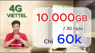 Cách Đăng Ký Mạng Viettel 60K 1 Tháng Có Ngay Hàng Nghìn GB Data tốc độ cao   Lướt Web Thả Ga!