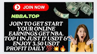 Guy's The Wait Is Over Start Your Online Earnings Being Risk Free 100% Join NBA Today And Make USDT