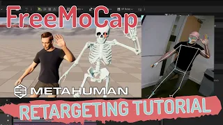 FreeMoCap Motion Capture - Metahuman Retargeting in Unreal Engine [Tutorial]