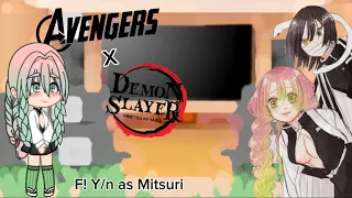 Avengers (-Bruce/+Bucky) react to F!Y/n as Mitsuri Kanroji || Obamitsu (Bucky x Y/n) || 🇫🇷🇬🇧 ||