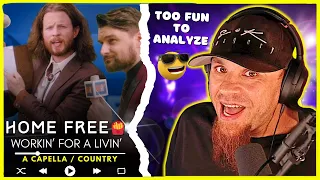 HOME FREE  "Workin' For A Livin' " // Audio Engineer & Musician Reacts