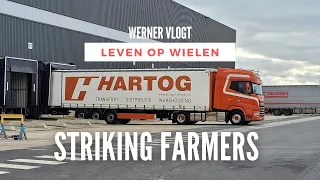 With striking farmers through France! | Werner vlogs #63 | Life on wheels