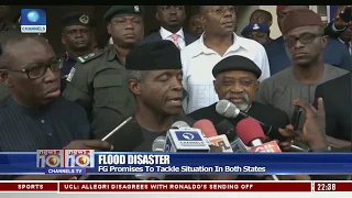 Flood Disaster: Osinbajo Visits Affected Areas In Anambra,Delta