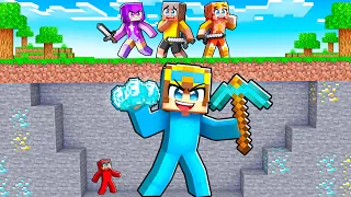 HUNTERS vs GOD HACKER SPEEDRUNNER In Minecraft!