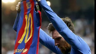 Lionel Messi acaba con el Madrid en el último minuto y muestra la camiseta Recontragolazo FULL HD