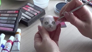 Роспись куклы. Процесс создания Панды.