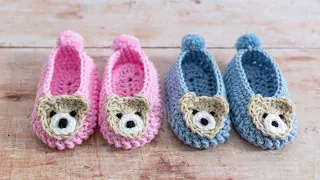 Crochet EASY Baby Shoes (Only 6 QUICK Rounds!)