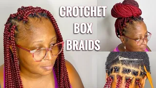 ✨DIY CROTCHET BOX BRAID ✨ | NO CORNROWS OR BRAIDING | Beginner friendly