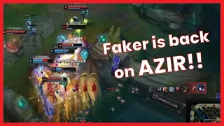 FAKER'S MAKES AN INSANE SHUFFLE ON AZIR