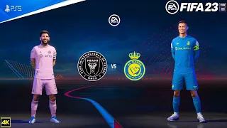 Inter Miami vs Al Nassr Club Friendly match in FIFA 23 #basitjogaming