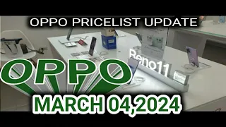 OPPO PRICES UPDATE RENO 11 5G,10PRO5G,10PRO+5G,A18,A38,A58,A78,A7s,98 5G,find N3 Flip,Reno8 5G