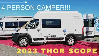 Full tour of the 2023 Thor Scope with Wet Bath - 4 Person - Pop Up Bunk