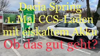 #6 Dacia Spring 2023, Schnellladen mit eiskaltem Akku. Wie schnell lädt er? Wieder ein Fail?