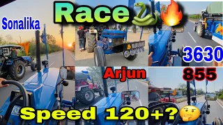 Tractor race🚀 hola mohalla 2023🔥| A gye pind Anandpur sahib tu❤️ #farmtrac #arjun #855 #sonalika