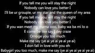 Banky W -- Omoge You Too Much (lyric Video)
