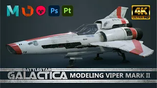 Battlestar Galactica Viper MK2 [4K] - Maya, RizomUV, Marmoset, Photoshop, Substance Painter - Part3