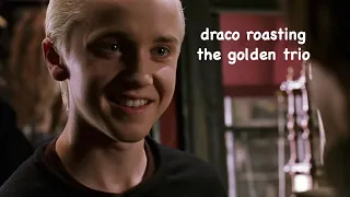 draco roasting the golden trio for 2 minutes straight