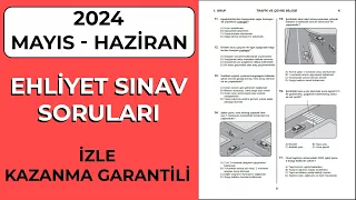 SINAVDA ÇIKMIŞ MAYIS Ehliyet Sınavı Soruları / 2024 Ehliyet Soruları / Ehliyet Sınavı Soruları 2024