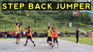 Use Step Back Jumper To Create Separation For A Shot 🏀 #shorts #basketball #basketballshorts