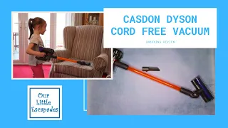 CASDON Dyson Cord Free Vacuum Unboxing Review - Toy Vacuum Cleaner - Toy Dyson Cord Free Vacuum