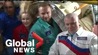 Russian film crew prepares to return to Earth after wrapping up 1st movie in space