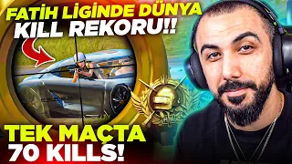 TEK RANK MAÇINDA 70 KİLL ALMAK!! 😱 YENİ MODDA DÜNYA KILL REKORU KIRDIK! | PUBG MOBILE