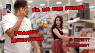 IM ON THE PHONE!!! PRANK/INTERVIEW COMPILATION!!!