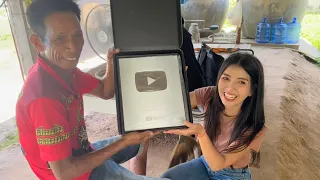 Catching fish with Dad Unboxing YouTube Silver Surprise Dad 🥰🐟🙏
