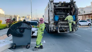 Garbage truck | Trash bin | Trash truck | Abudhabi garbage truck | Back loader Garbage Truck