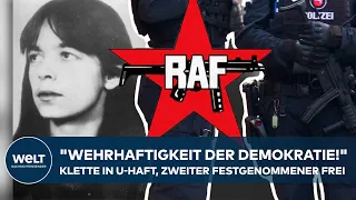 RAF-TERRORISTIN: "Irgendwann ist es vorbei!" Klette in U-Haft , zweiter Verdächtiger wieder frei