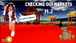 Checking & Buying Items From Players Markets! *Buys Ghostly Hair Dye?* |Wild Horse Islands Roblox